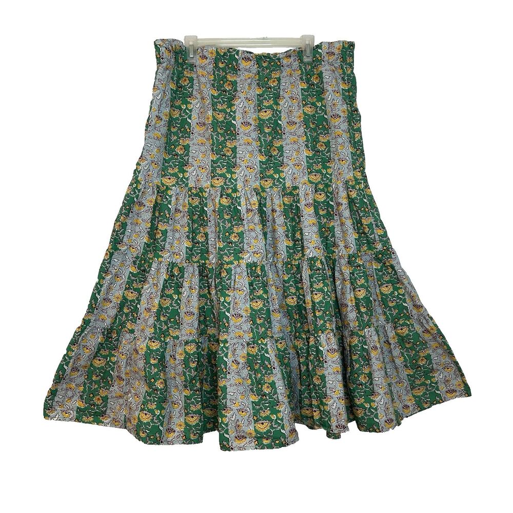Rhode X Target Maxi Skirt Floral Tiered Pull On - Size XL